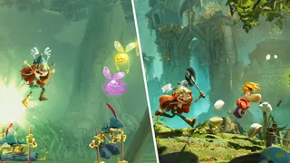 Rayman Legends' graphics compared to Rayman Legends Retold.
