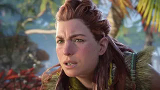 Aloy looks puzzled in a screenshot from Horizon Forbidden West