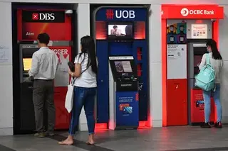 DBS rose as much as 2.6 per cent or S$1.62 in early trade to S$64.46; OCBC climbed as high as 2.4 per cent or S$0.55 to S$23.95.