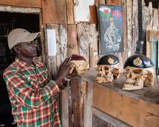 David Mulinge in his shop