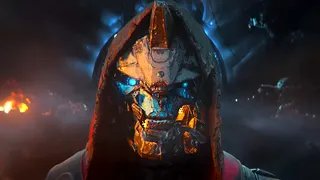 Cayde from Destiny 2 in a beat-up state.