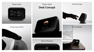 The desk concept looks like an Amazon Echo Show.
