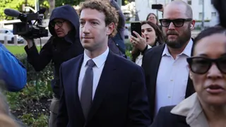 Meta CEO Mark Zuckerberg arrives for a landmark trial over whether social media platforms deliberately addict and harm children, Wednesday, Feb. 18, 2026.