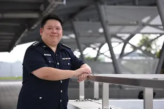 Supt (NS) Wilson Tan is the NS commander of Jurong Police Division, which won the Best National Service Operationally Ready Unit award.