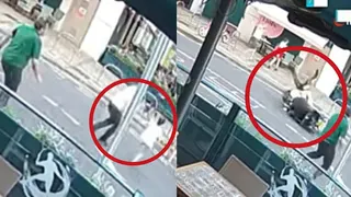 伦敦女童冲出马路 男子肉身挡摩托车被撞伤