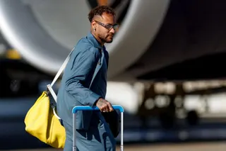Jun 2, 2026; Newark, New Jersey, USA; Brazil forward Neymar Jr. arrives for the 2026 FIFA World Cup at Newark Liberty International Airport. Mandatory Credit: Caean Couto-Imagn Images