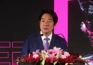 台湾总统赖清德称要“妥善处理”大陆社媒TikTok、小红书等对台湾青年的影响。图为星期二（6月2日），赖清德出席台北国际电脑展（Computex）开幕式并发表讲话。 （路透社）