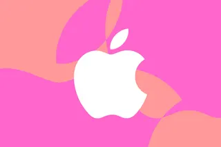 Vector illustration of the Apple logo.