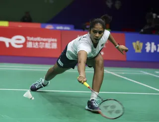 National women’s singles shuttler K Letshanaa produced a notable upset by defeating Denmark’s Line Hojmark Kjaersfeldt to reach the last‑16 of the Indonesia Open. — Bernama pic