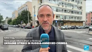Ukrainian strikes kill three in Crimea, Russian officials say