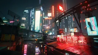 Night City in Cyberpunk 2077.