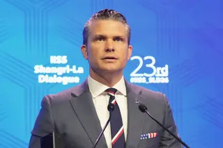 U.S. Defense Secretary Pete Hegseth delivers his address during the Shangri-La Dialogue, Asia's annual defense and security forum, in Singapore, Saturday, May 30, 2026. (AP Photo/Achmad Ibrahim)