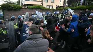 Protesters clash with police in Southampton over Henry Nowak murder – video