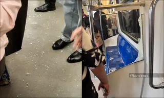 The glass panel was shattered during the incident. - Pics from Threads