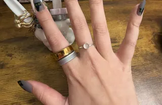 <em>The Oura Ring Gen 3 (top) versus the Oura Ring 5. </em>