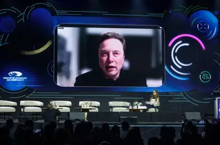 Billionaire Elon Musk at the Samson International Smart Mobility Summit