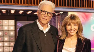 Ted Danson and Mary Steenburgen at the Kelly Clarkson Show in November 2025