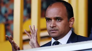 Vinai Venkatesham watching a Tottenham game