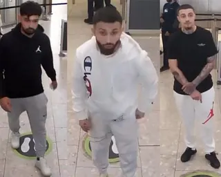 CCTV images of Nandito Badea, George Stana and David Andrei