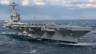 「傑拉爾德·R·福特號」航空母艦。 圖：翻攝自 X ADAM