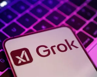 xAI and Grok logos on a phone screen