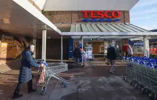 The job losses were led by Tesco Plc.