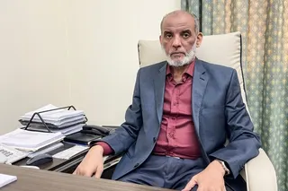 Hossam Badran, a member of the Hamas Political Bureau, spoke exclusively to Al Jazeera about the group's vision for a long-term Hudna in Gaza. [Mohammad Mansour/Al Jazeera]