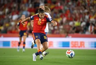 Spain’s Patri Guijarro scores their first goal