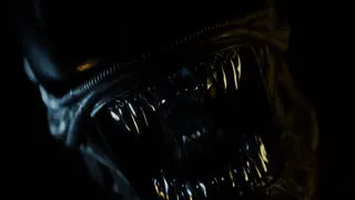 Alien Isolation 2 trailer image showing a close-up of the Xenomorph's slathering jaws.