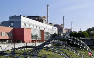 位于乌克兰南部的扎波罗热核电站是欧洲最大核电站之一，2022年2月俄乌战争爆发后被俄方控制。 （法新社）