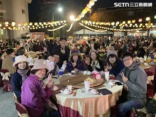 為了推廣辦桌文化，阿隆師和二代湯貴翔自行在節日時舉辦活動，讓民眾「認桌」。（圖／阿隆師提供）