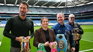 Eddie Hearn, Katie Taylor, Brian Peters and Peter Aiken