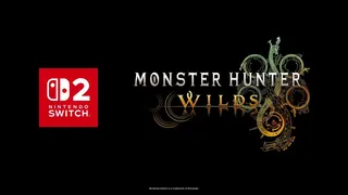 Nintendo Switch 2 logo alongside the Monster Hunter Wilds logo