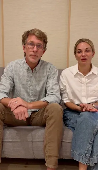 James Higginbotham’s parents, Nancy and Keith Higginbotham, speak at an unidentified location in a video posted on social media. Photo: Facebook/Nancy Higginbotham via Reuters