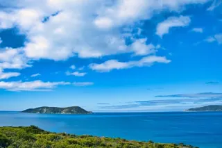 Michaelmas Island seen at the mouth of Frenchman Bay.