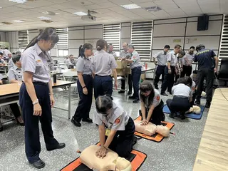 新北市警察局土城分局於3日員及4日舉辦115年民防、義警中隊常年訓練。土城警分局提供