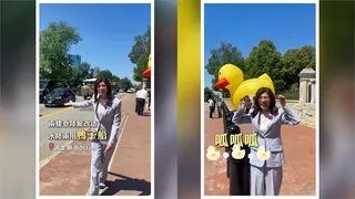 被狠酸！鄭麗文見鴨子船開心PO文 美主播節目直言：她是中國北京的人