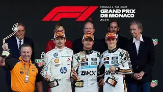 Monaco podium 2025