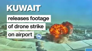 Kuwait releases footage of drone strike on airport