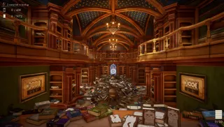 librarian tidy up arcane library