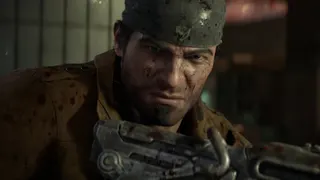 Marcus Fenix wearing a bandana in Gears of War: E-Day.