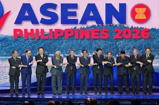 Southeast Asian leaders at the Asean summit in Cebu on May 8. Photo: Pool via Reuters