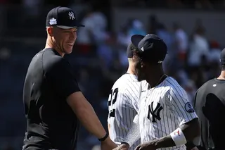 MLB(影)／洋基「借用王」又出手！小奇澤姆借賈吉神棒打出三分砲灌倒紅襪