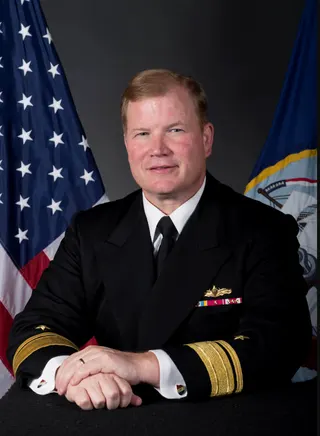 美國退役海軍少將蒙哥馬利（Mark Montgomery）直言，川普分不清楚民進黨與國民黨，只重視承諾，若台灣不展現出自救的決心，川普將會「集體懲罰」所有的台灣人。翻攝自美國海軍官網