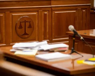 Inside of a court room