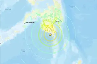 The quake was at a depth of 10km.