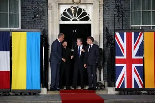 Zelenskyy met E3 leaders Macron, Merz and Starmer in London