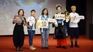 ▲115年度彰化縣傑出演藝團隊新和興總團歌仔戲年度新作《三水映心》，將於7月4日、7月5日在員林演藝廳表演廳登場，彰化縣文化局長張雀芬邀請喜愛傳統戲曲與表演藝術的觀眾走進劇場，一同感受歌仔戲與布袋戲交織而成的舞台魅力。（圖／記者林明佑攝）