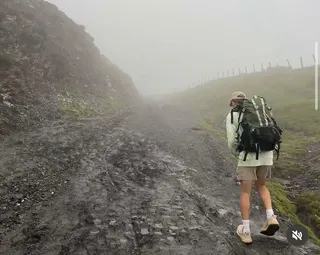 韋斯頓最後身影出現在京都山科區一條通往森林登山步道的路上。圖／翻攝自FB／Nancy Higginbotham