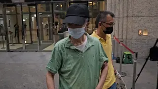 75歲的廖俊松在交互詰問時的態度避重就輕。資料照片